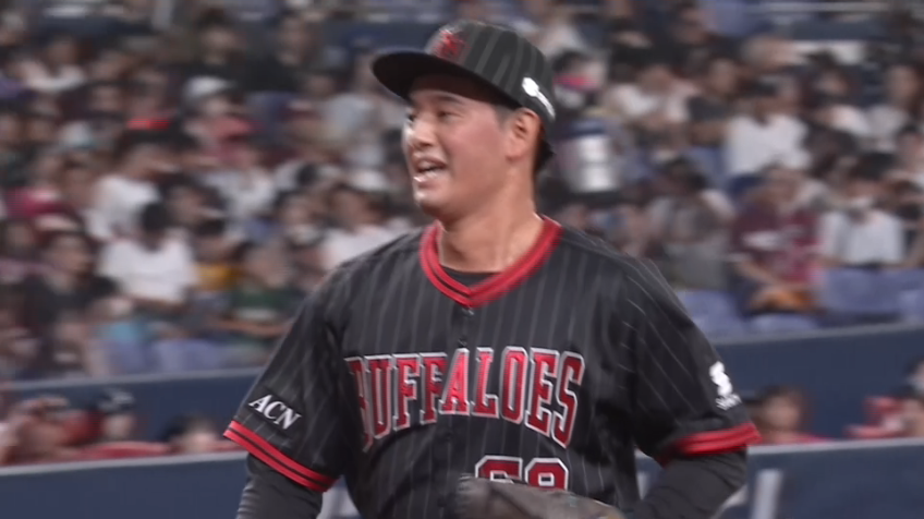 9回表・B入山海斗 プロ初登板!! 見事三者凡退に抑える!!