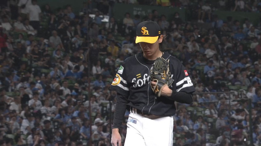 5回裏・H大津亮介 直球で見逃し三振!! 5回まで75球4奪三振1失点!!