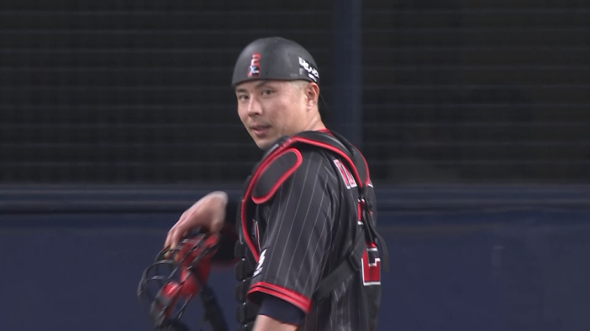 8回表・B若月健矢 完璧な送球で盗塁を刺す!!