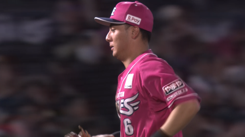 6回表・E村林一輝 三遊間抜けそうな打球をダイビングキャッチの好守!!