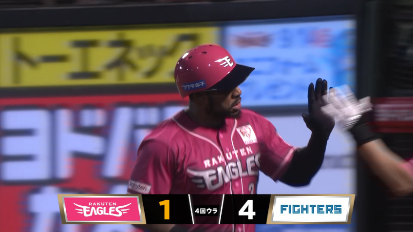 4回裏・Eフランコ レフトへのソロホームラン!!