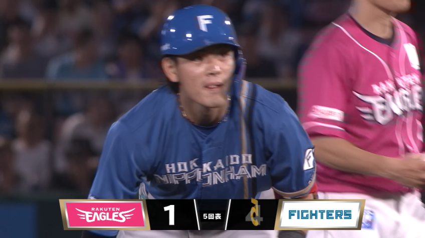 5回表・F野村佑希 左中間へタイムリー2ベースヒットを放つ!!