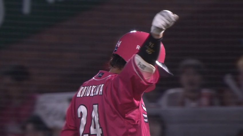 9回裏・E黒川史陽 ライトへ2点タイムリーヒット!!