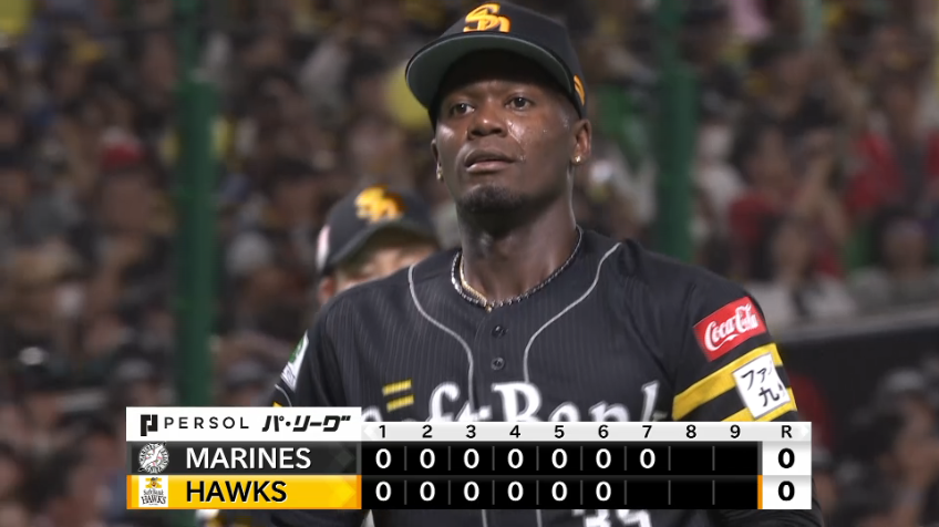 7回表・Hモイネロ 7回10奪三振無失点の完璧な投球を見せる!!