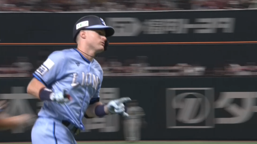 1回表・Lネビン 先制の今季第12号2ランホームランを放つ!!