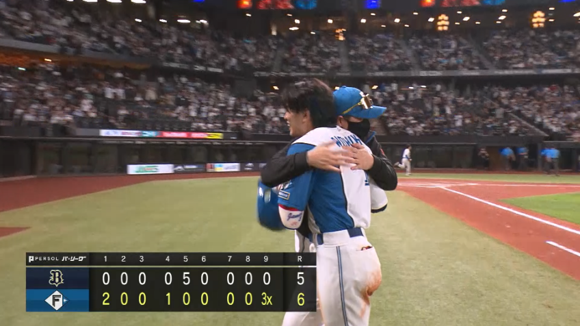 9回裏・F野村佑希 劇的な幕切れ!! 走者一掃の逆転サヨナラタイムリー!!