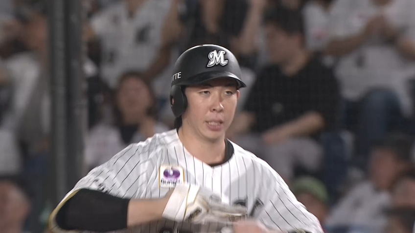 5回裏・M寺地隆成 二遊間を抜ける同点タイムリーヒット!!