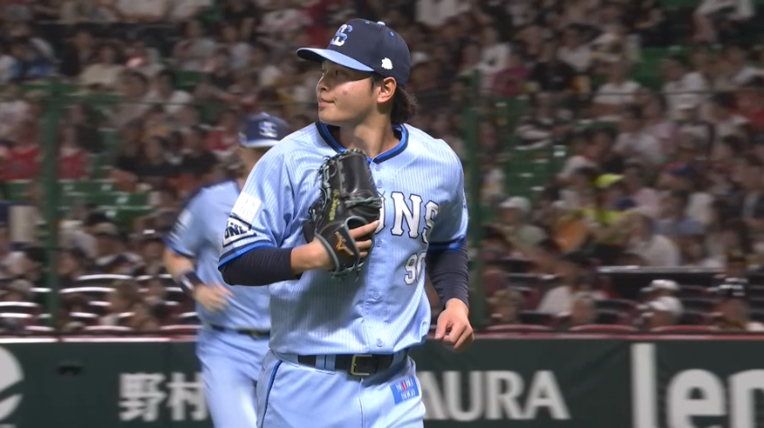 8回裏・L浜屋将太 3人を10球2奪三振に抑える好リリーフ!!