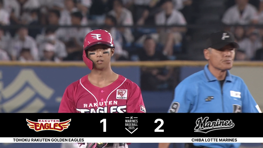 3回表・E武藤敦貴 左中間を破るタイムリー2ベースを放ち、1点を返す!!