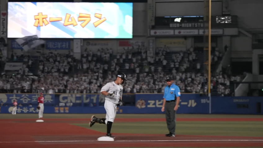 4回裏・M山口航輝 勢いが止まらない!! 2打席連続の2ランホームラン!!