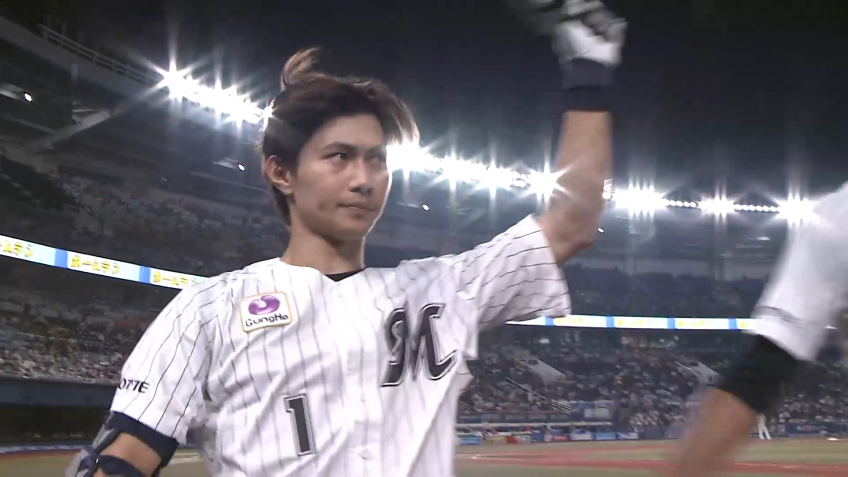 8回裏・M藤原恭大 会心の一撃!! ファンの待つライトスタンドへのソロHR!!