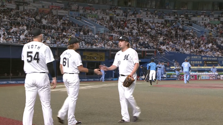 7回表・M澤村拓一 ピンチの場面で登板も無失点で抑える!!