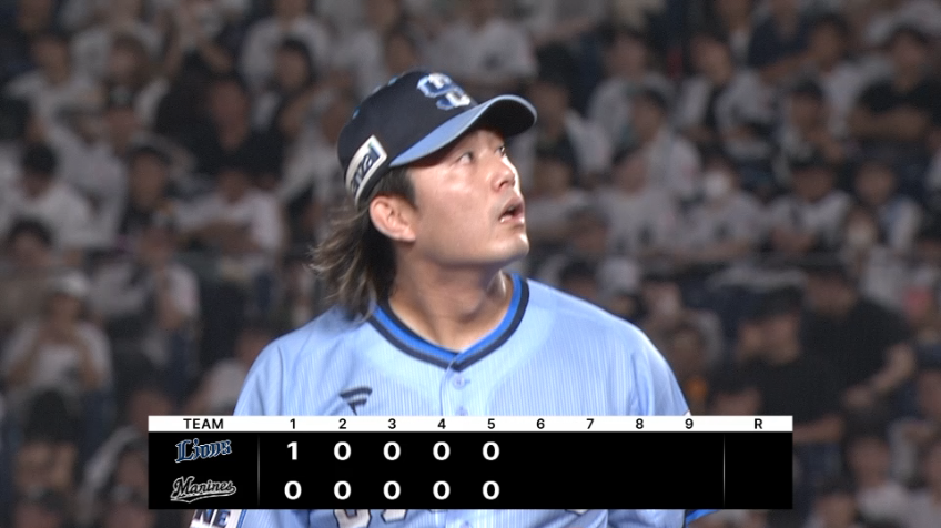 5回裏・L今井達也 ピンチをしっかり抑え5回まで無失点ピッチング!!