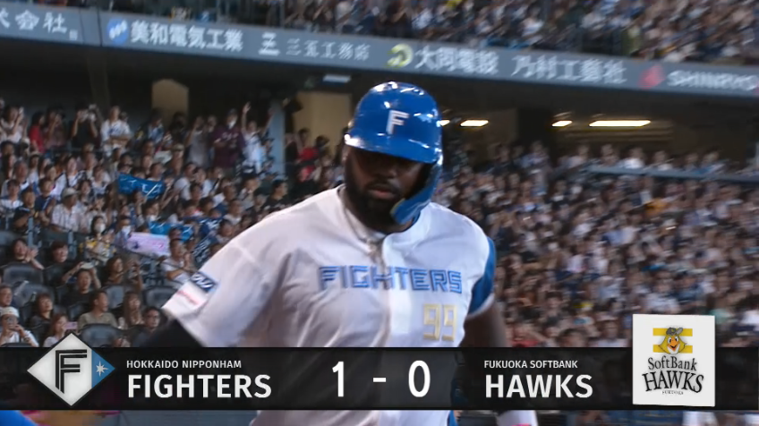 2回裏・Fレイエス レフトスタンドへの今季第26号ソロHRで先制!!