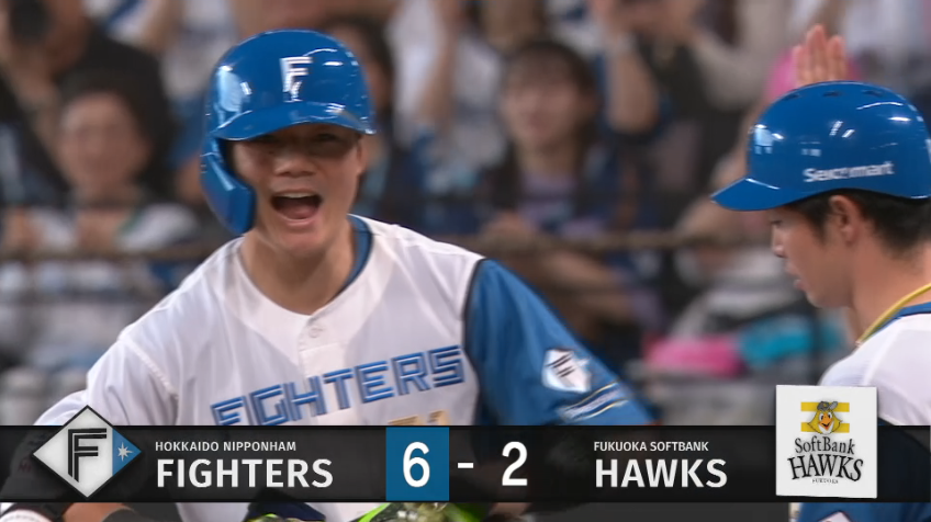 6回裏・F清宮幸太郎 2打席連続となるタイムリーヒットで追加点!!