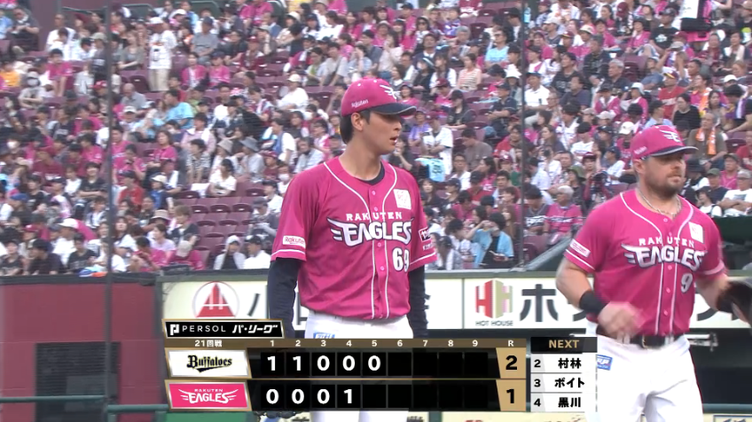 5回表・E内星龍 3イニングを投げて無失点の好投を見せる!!