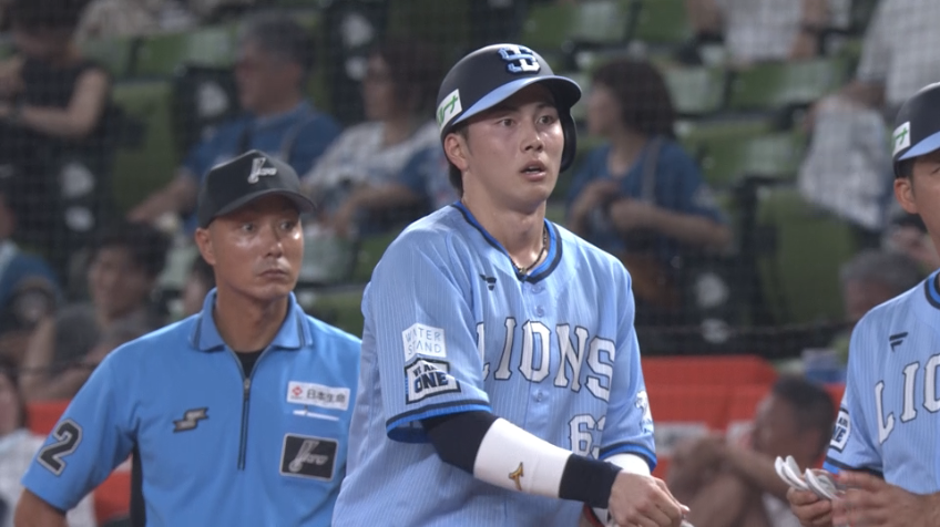 12回裏・L長谷川信哉 先頭打者で出塁しサヨナラのチャンスをつくる!!