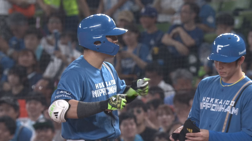 1回表・F清宮幸太郎 初球を捉えて先制のセンター前タイムリーヒット!!