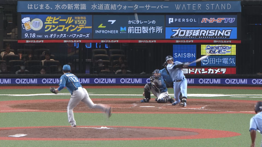 4回裏・F生田目翼 最後はセンターフライに打ち取り追加点許さず!!