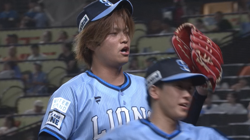 7回表・L甲斐野央 得点圏にランナーを背負うも気迫のこもる投球で無失点に抑える!!