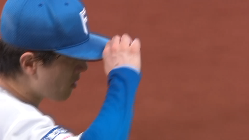 5回表・F北山亘基 球場が沸いた!! またまた三振でピンチを防ぐ!!