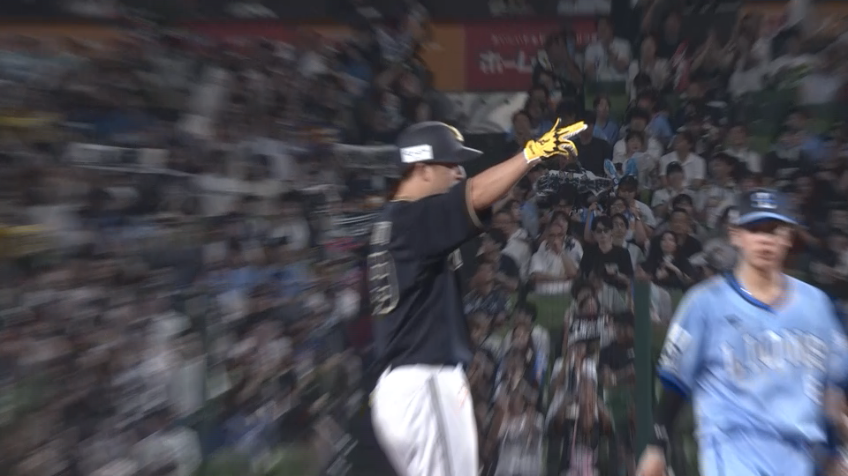 4回表・B杉本裕太郎 変化球を捉えた!! フェンス直撃のタイムリー2ベース!!