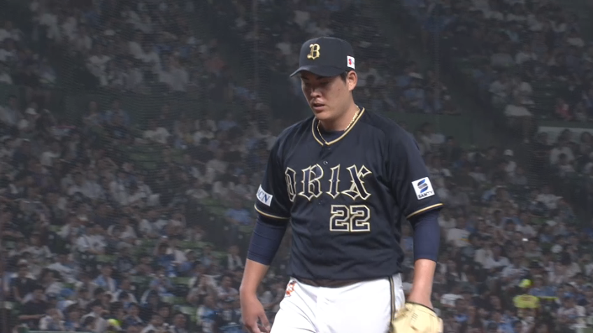 7回裏・B九里亜蓮 打たせて取る!! 7回122球1失点の好投で今季9勝目!!