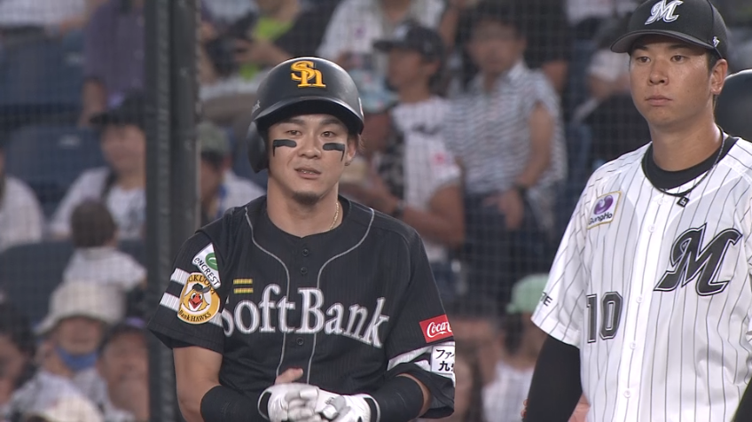 1回表・H牧原大成 初回から幸先よく先制!! センター前へのタイムリーヒット!!