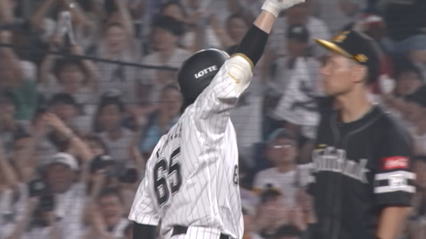 6回裏・M寺地隆成 落ちる球に上手く合わせた!! 振り出しに戻すタイムリー!!