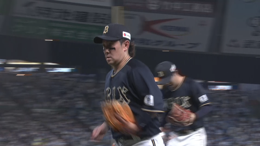 4回裏・B西野真弘 冷静にカバーしアウトにする好プレー!!