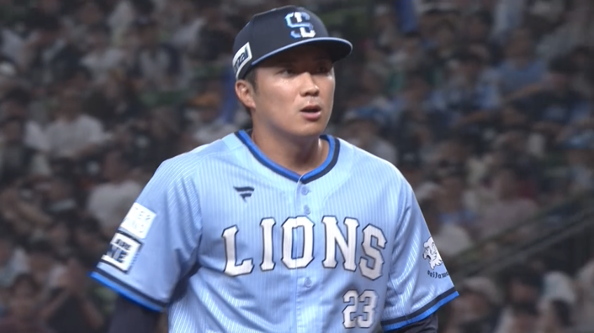 7回表・L糸川亮太 最後は見逃し三振!! 2イニングを投げ3奪三振無失点の好投!!