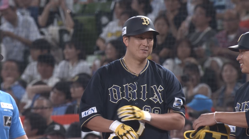 8回表・B杉本裕太郎 満塁のチャンスを逃さずライト前へタイムリー!!