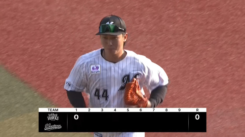 1回表・M宮崎竜成 センターに抜けそうな打球を捌きピンチを凌ぐ!!