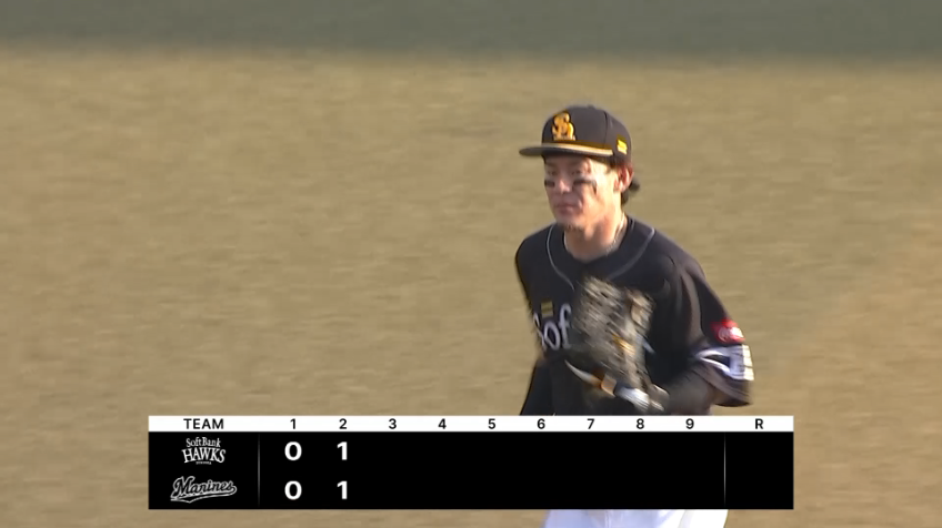 2回裏・H牧原大成 完璧なバックホームで追加点を阻止する!!