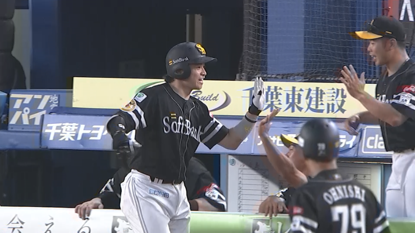 6回表・H谷川原健太 風に乗りスタンドへ!!ライトへの第2号ソロアーチ!!