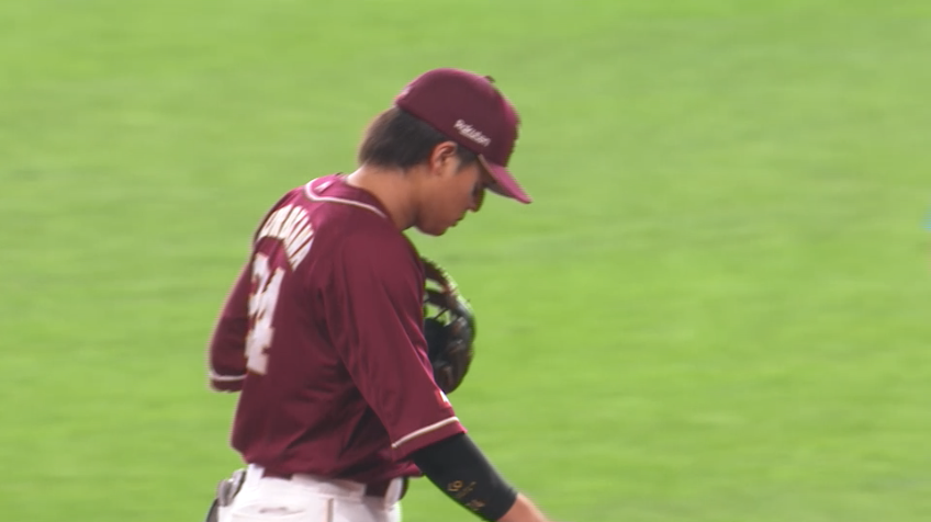 1回裏・E黒川史陽 二遊間抜けそうな打球を逆シングルで処理!!