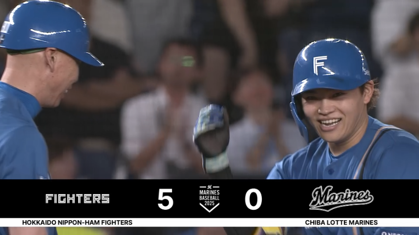 3回表・F田宮裕涼 右中間を破る2点タイムリー3ベースでこの回5得点!!