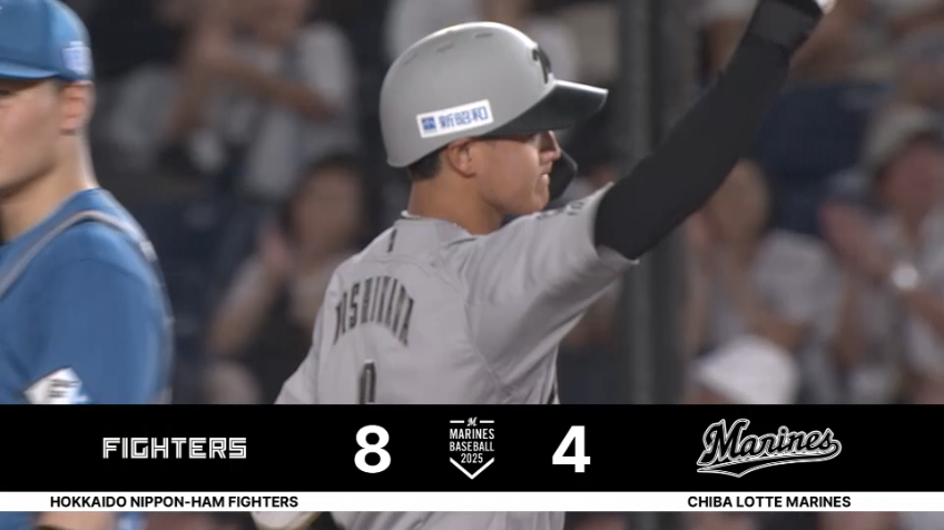 8回裏・M西川史礁 バットが折れながらもセンター前へ2点タイムリーヒット!!