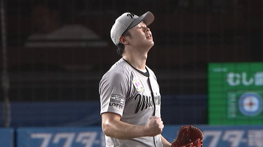 9回表・M種市篤暉 今季初の完投勝利!! 116球11奪三振の圧巻の投球で6勝目!!