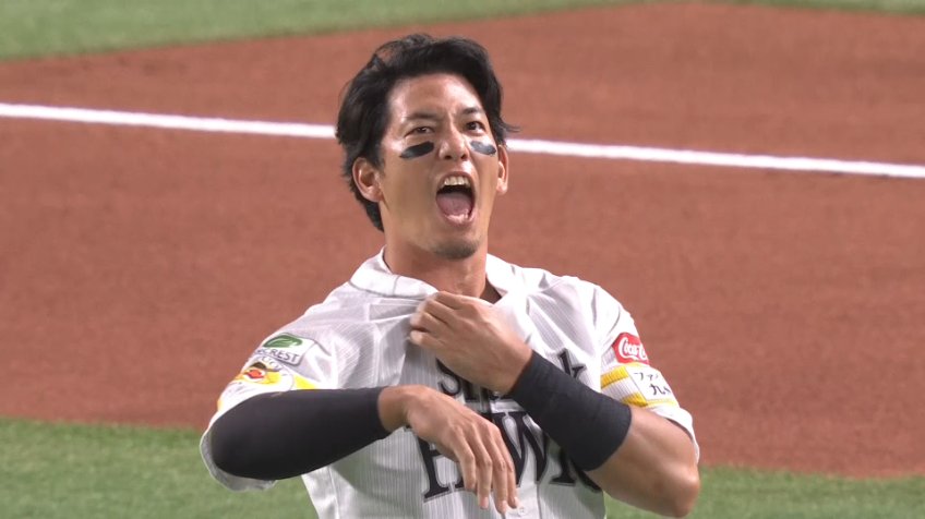 2回表・H栗原陵矢 鋭いライナーをダイビングキャッチ!!