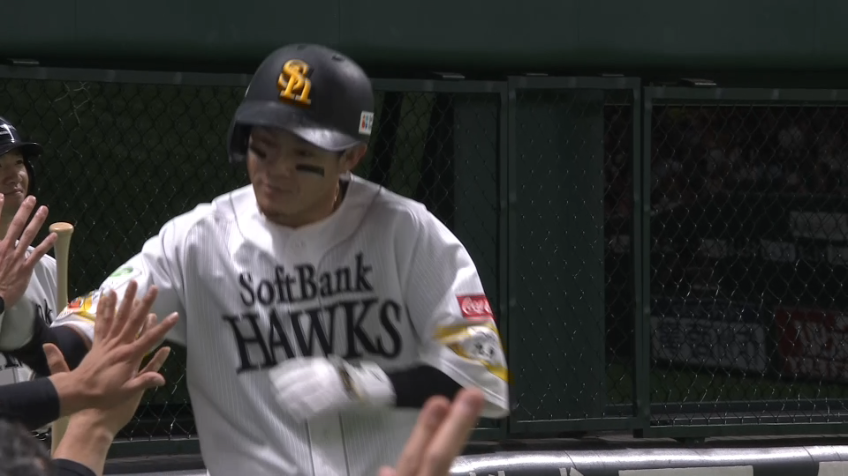 7回裏・H牧原大成 ライトへのソロホームランを放つ!!