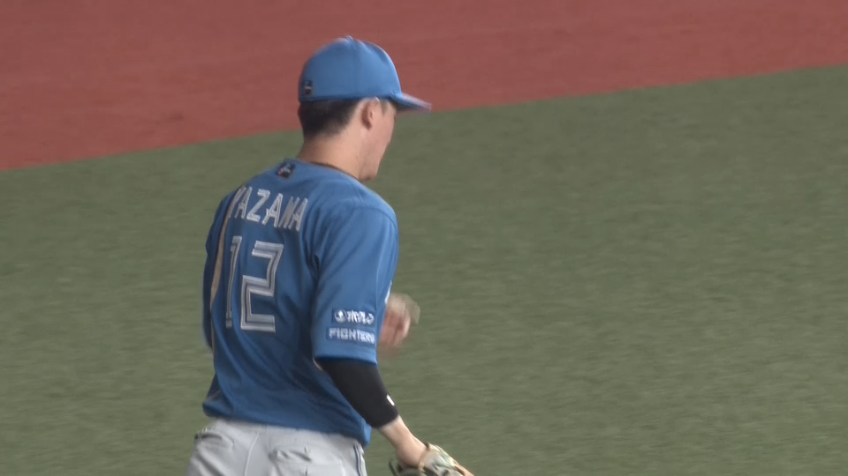 4回裏・F矢澤宏太 右中間のフライをナイスキャッチ!!