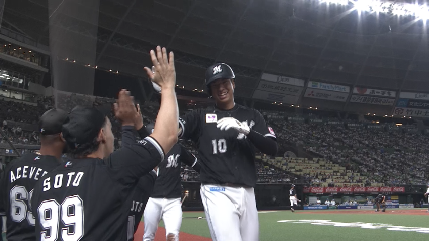 3回表・M上田希由翔 バックスクリーンへ飛び込む先制3ランホームラン!!