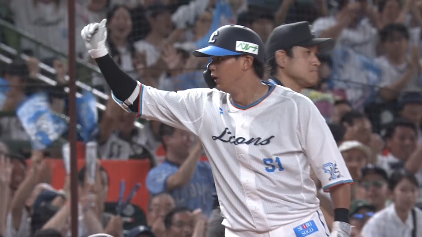 4回裏・L西川愛也 2点タイムリーヒットで同点に追いつく!!