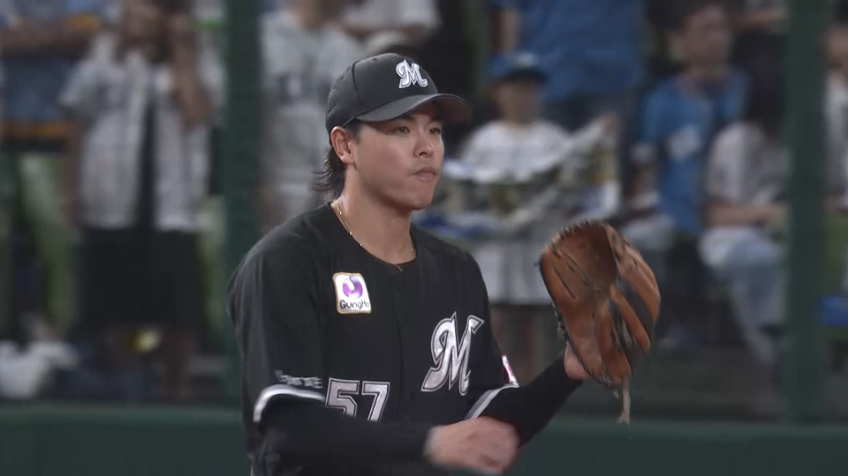 7回裏・M小川龍成 深い位置から強肩を発揮しアウトを奪う!!