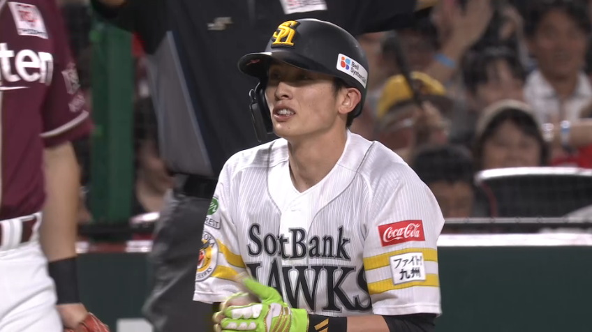 5回裏・H周東佑京 隙を見逃さず好走塁で3塁へ!!