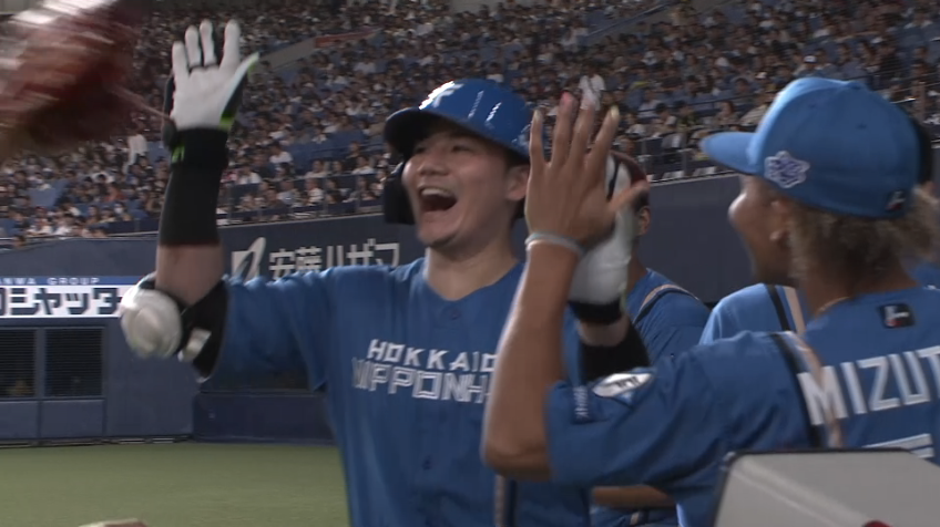 5回表・F清宮幸太郎 2桁アーチとなる今季第10号のソロホームランを放つ!!