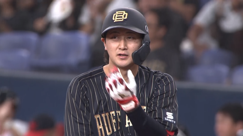 6回裏・B紅林弘太郎 レフトへのタイムリーヒットで同点に追いつく!!