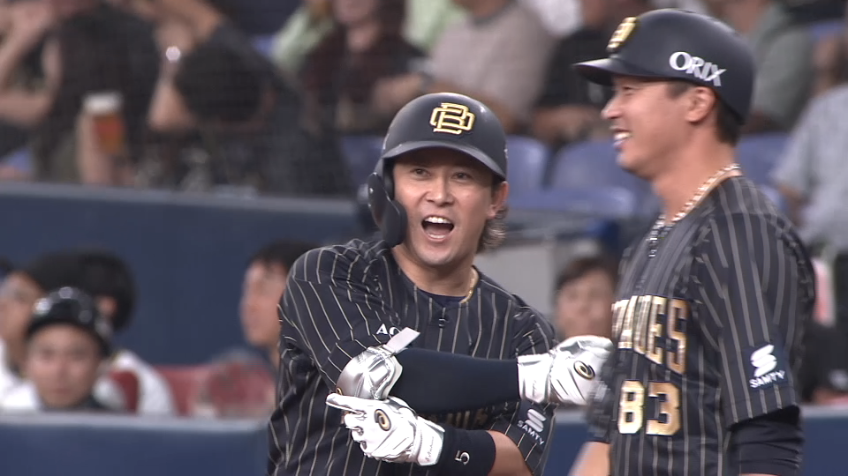 7回裏・B西野真弘 代打起用に応え勝ち越しのタイムリーヒットを放つ!!