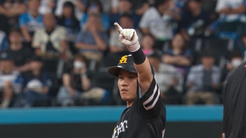 2回表・H海野隆司 絶好調!! センターへの先制タイムリー2ベース!!